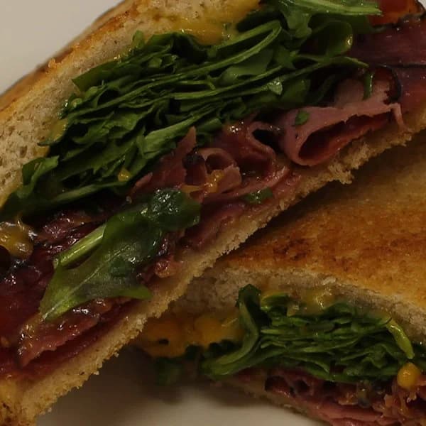 #3 GC Cheddar, Pastrami, Spinach